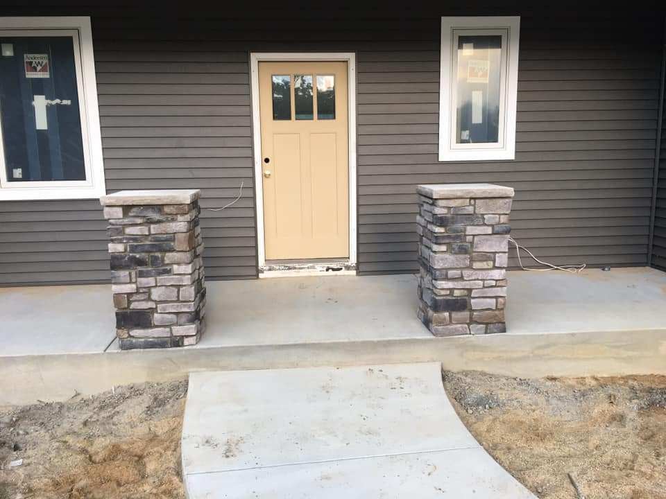 Hearth & Home Design Center Inc Home Facade Brickwork Example