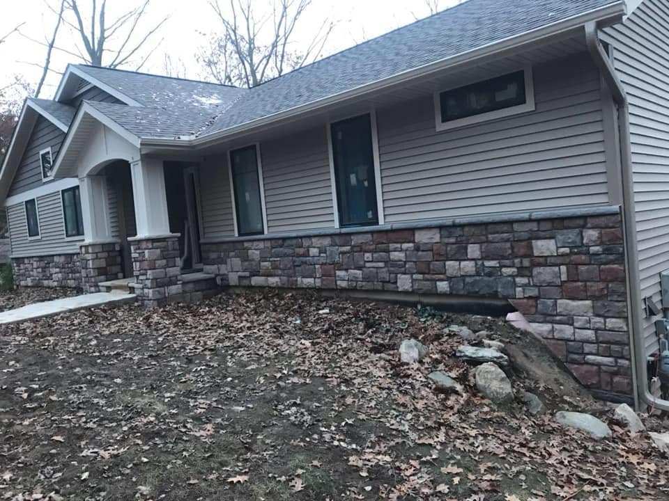 Hearth & Home Design Center Inc Home Facade Brickwork Example