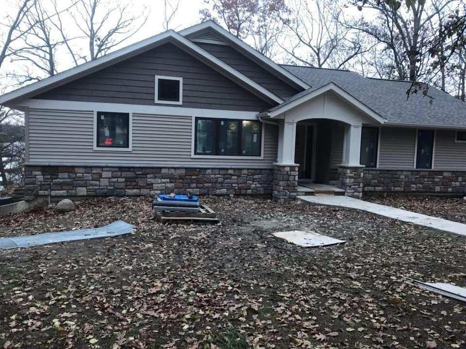 Hearth & Home Design Center Inc Home Facade Brickwork Example