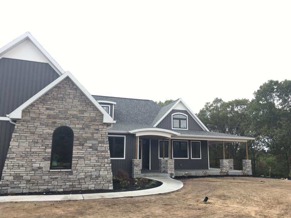 Hearth & Home Design Center Inc Home Facade Brickwork Example